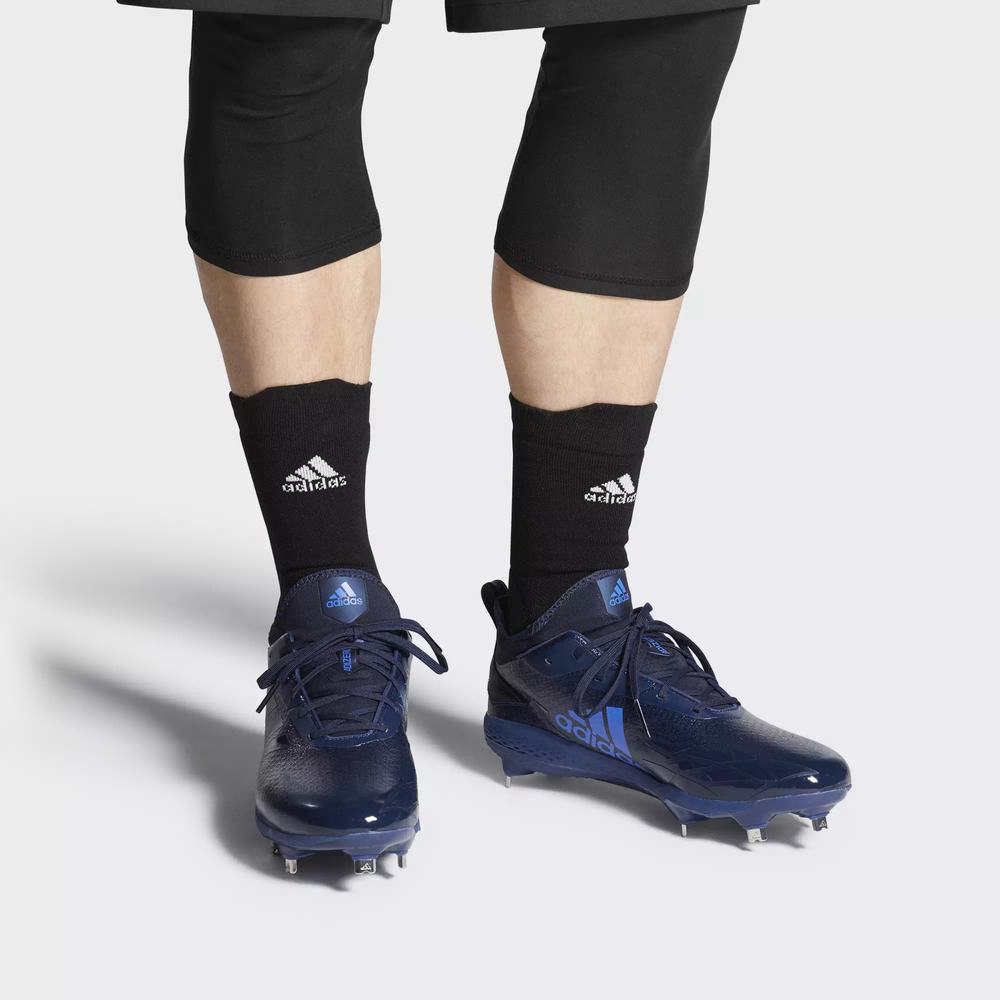 Adidas Adizero Afterburner V Dipped Spikes De Beisbol Azules Para Hombre (MX-74422)